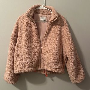 pink urban outfitters sherpa